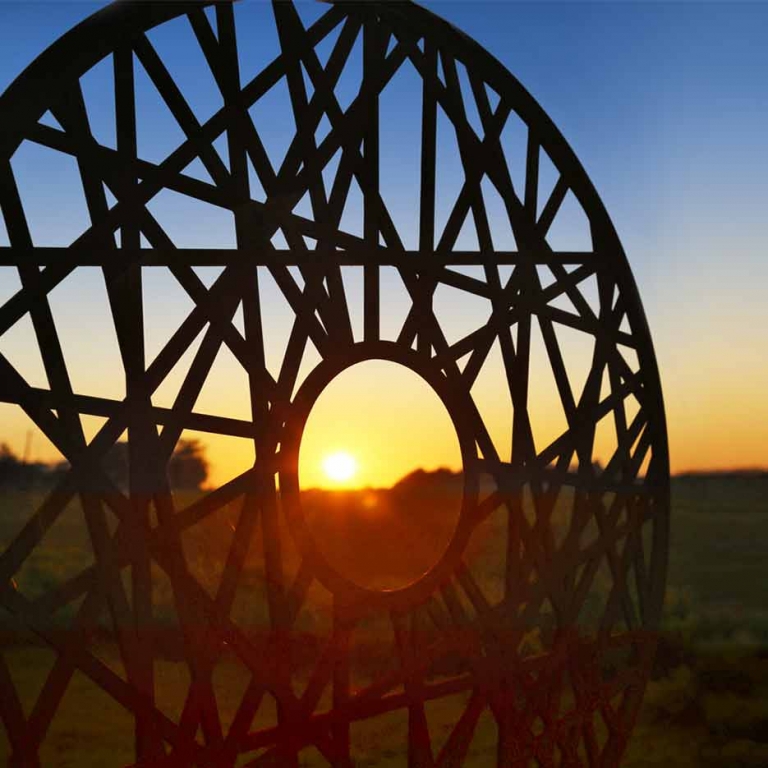 Contemporary Metal Garden Sculpture Garden Art